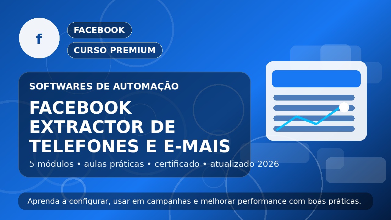 Curso Facebook Extractor de Telefones e E-mais
