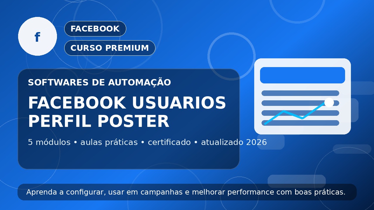 Curso Facebook Usuarios Perfil Poster