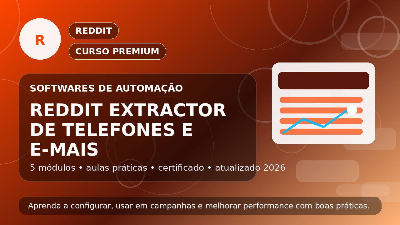 Curso Reddit  Extractor de Telefones e E-mais